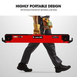 Baumr-AG Saw Horses | Set of 2 | 1000kg Capacity | Folding Adjustable | 2x4 Arms
