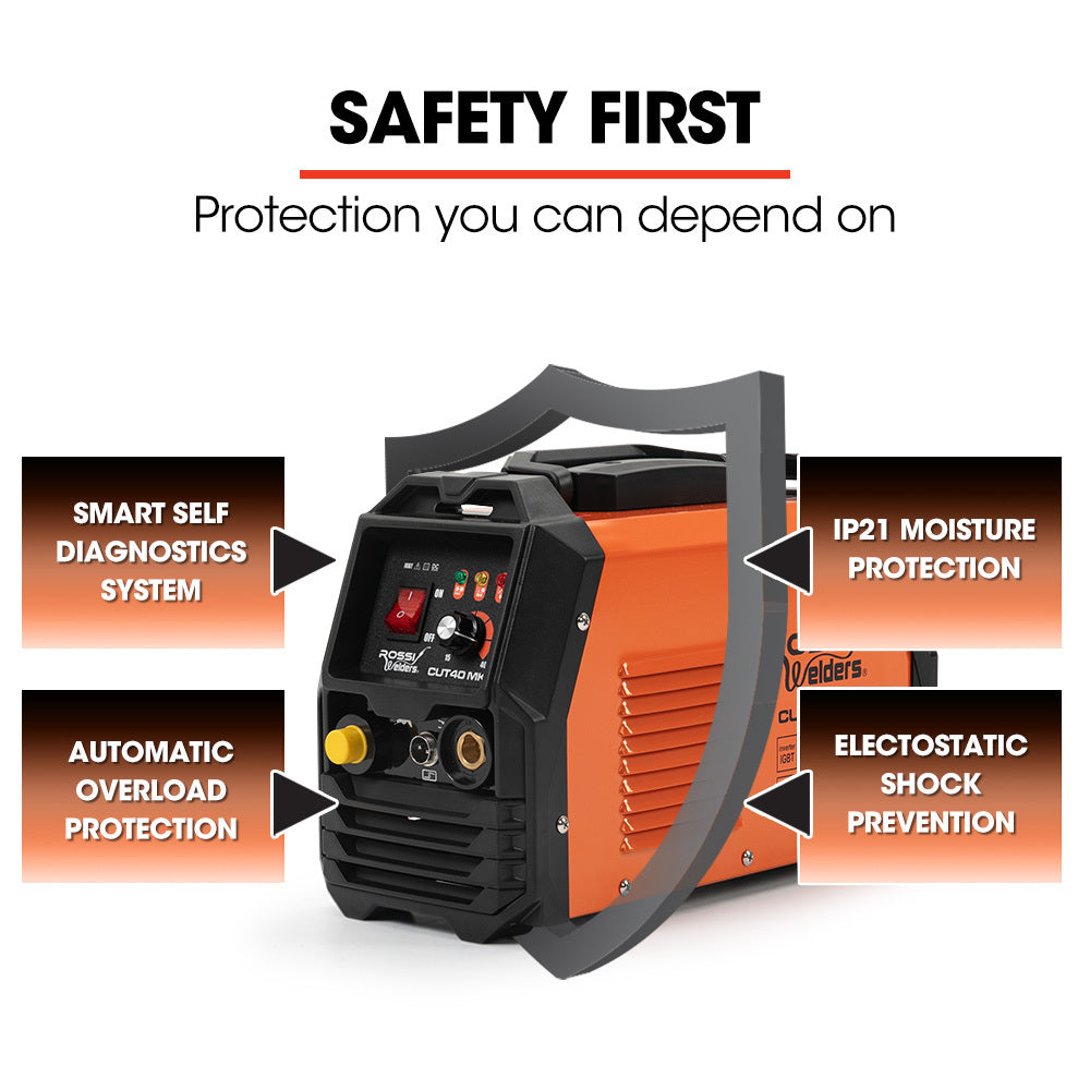 ROSSI Plasma Cutter | 40A | Portable Oxy Torch Welder | 15A Plug