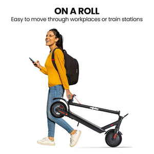 ALPHA Urban 8 Electric Scooter | 25km Range, 8.5-Inch Wheels, Brushless Motor, Motorised Commuter eScooter for Adults, Black