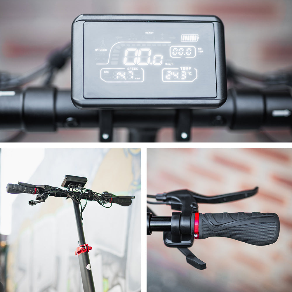 VALK Fusion 7 | Electric Scooter with Seat Option | 800W | 48V 13Ah Lithium | 50km Range | Quad Shocks | 10 Inch Tyres