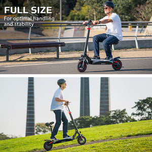 VALK Fusion 7 | Electric Scooter with Seat Option | 800W | 48V 13Ah Lithium | 50km Range | Quad Shocks | 10 Inch Tyres