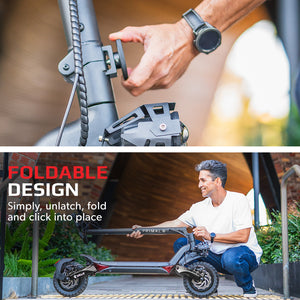 VALK Primal 9 | Dual Motor | 1600W Extreme Hill Climbing e-Scooter | Black