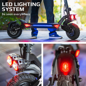 VALK Primal 9 | Dual Motor | 1600W Extreme Hill Climbing e-Scooter | Black