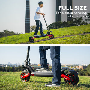 VALK Primal 9 | Dual Motor | 1600W Extreme Hill Climbing Electric Scooter | Black/Red