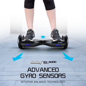 Hoverboard Electric Scooter - 6.5 Inch Wheels, Self-Balancing, Gen III Carbon Fiber Style by BULLET