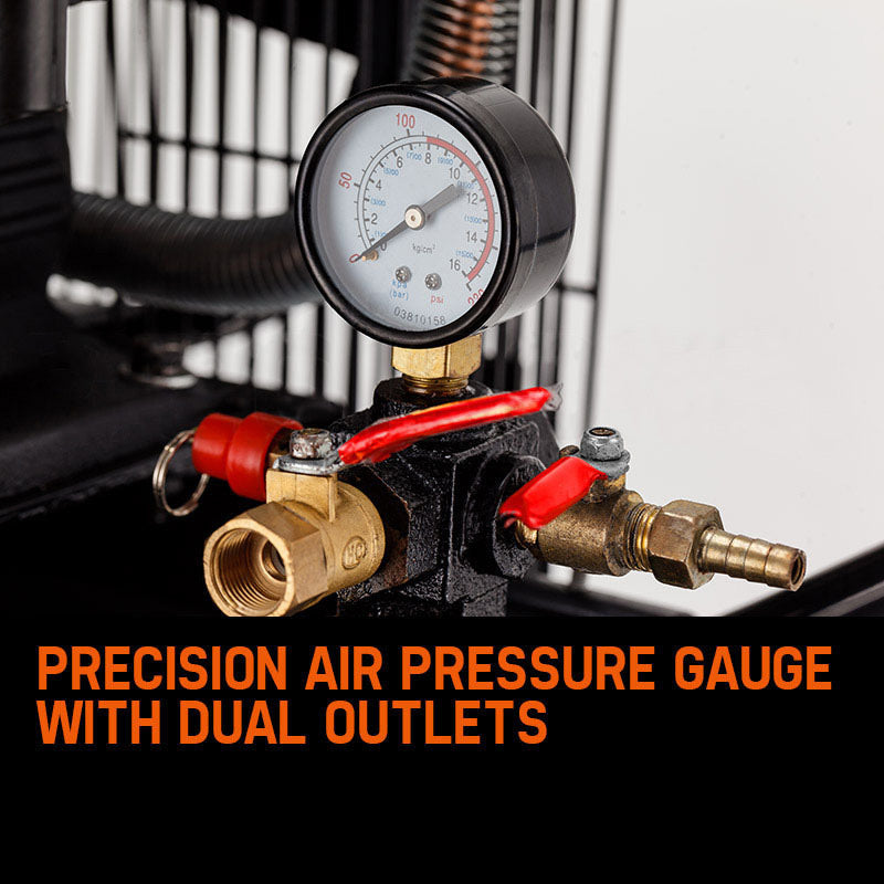 UNIMAC Petrol Air Compressor | 8HP | 115PSI | 120L Tank | Industrial Use