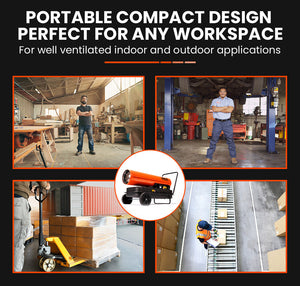 UNIMAC Industrial Diesel Heater | 50KW | Portable | Indirect Forced Air Space Heater
