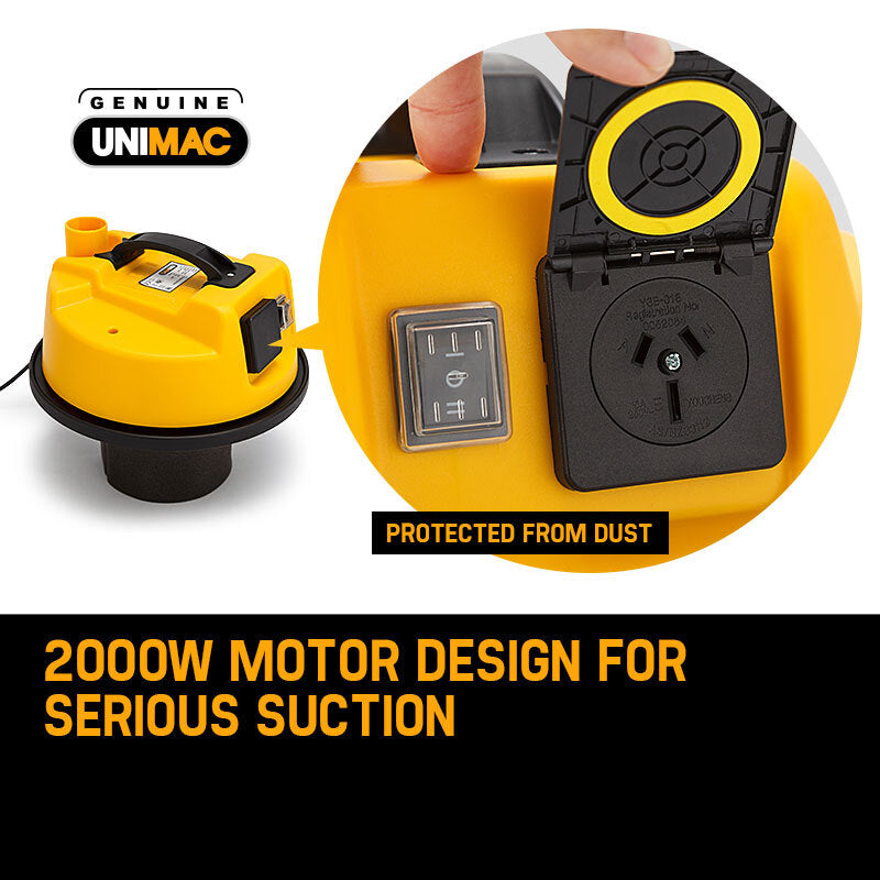 UNIMAC 30L Wet and Dry Vacuum Cleaner | Blower & Bagless | 2000W Drywall Vac