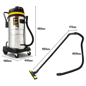 UNIMAC 60L Wet and Dry Vacuum Cleaner | Bagless | Industrial Grade Drywall Vac