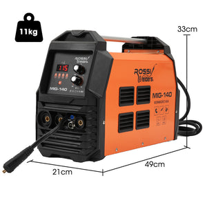 Rossi 140A Multi-Purpose Welder | MIG/MAG/MMA/ARC/TIG | Flux/Solid Wire | CO2 or Argon Gas Compatible