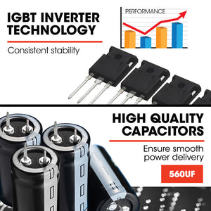 Rossi 140A Multi-Purpose Welder | MIG/MAG/MMA/ARC/TIG | Flux/Solid Wire | CO2 or Argon Gas Compatible