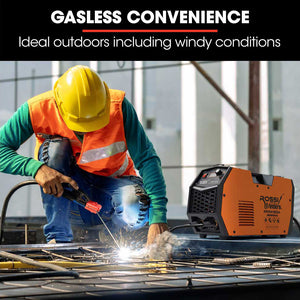 Rossi 160A Inverter Stick Welder | MMA ARC DC Multi-Metal Gasless Welding Machine | For Stainless Steel & Aluminium | 15A Plug