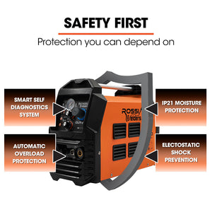 Rossi 60A Plasma Cutter | Non-Touch Pilot ARC | Cuts Painted & Rusty Metals | DC Inverter Cutting Machine
