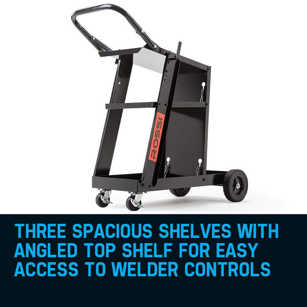 ROSSI Welding Cart Trolley | MIG TIG ARC MMA | Plasma Cutter Storage Workbench