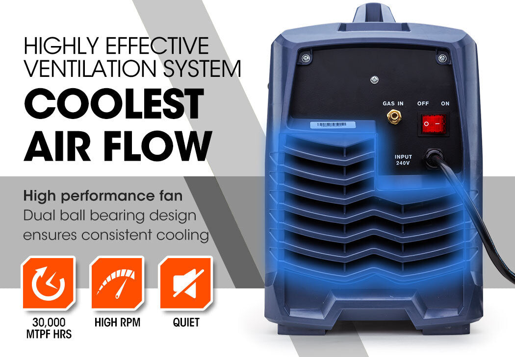 Rossi 300A MIG Stick Welder | Portable DC Gas Gasless Inverter Welding Machine | 15A Plug