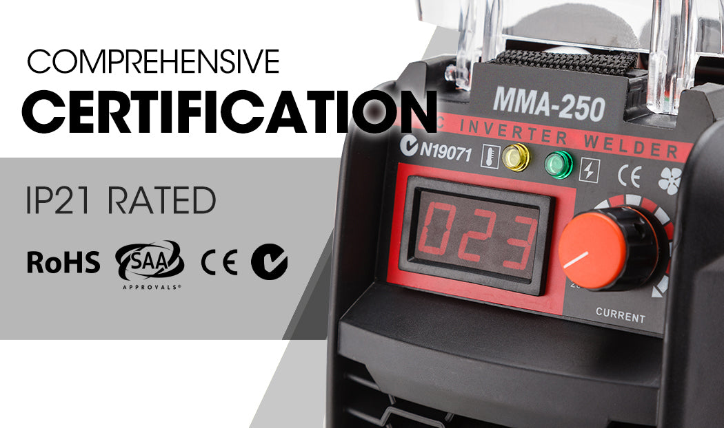 Rossi 250A Stick Welder | Portable ARC MMA Inverter Welding Machine | 15A Plug