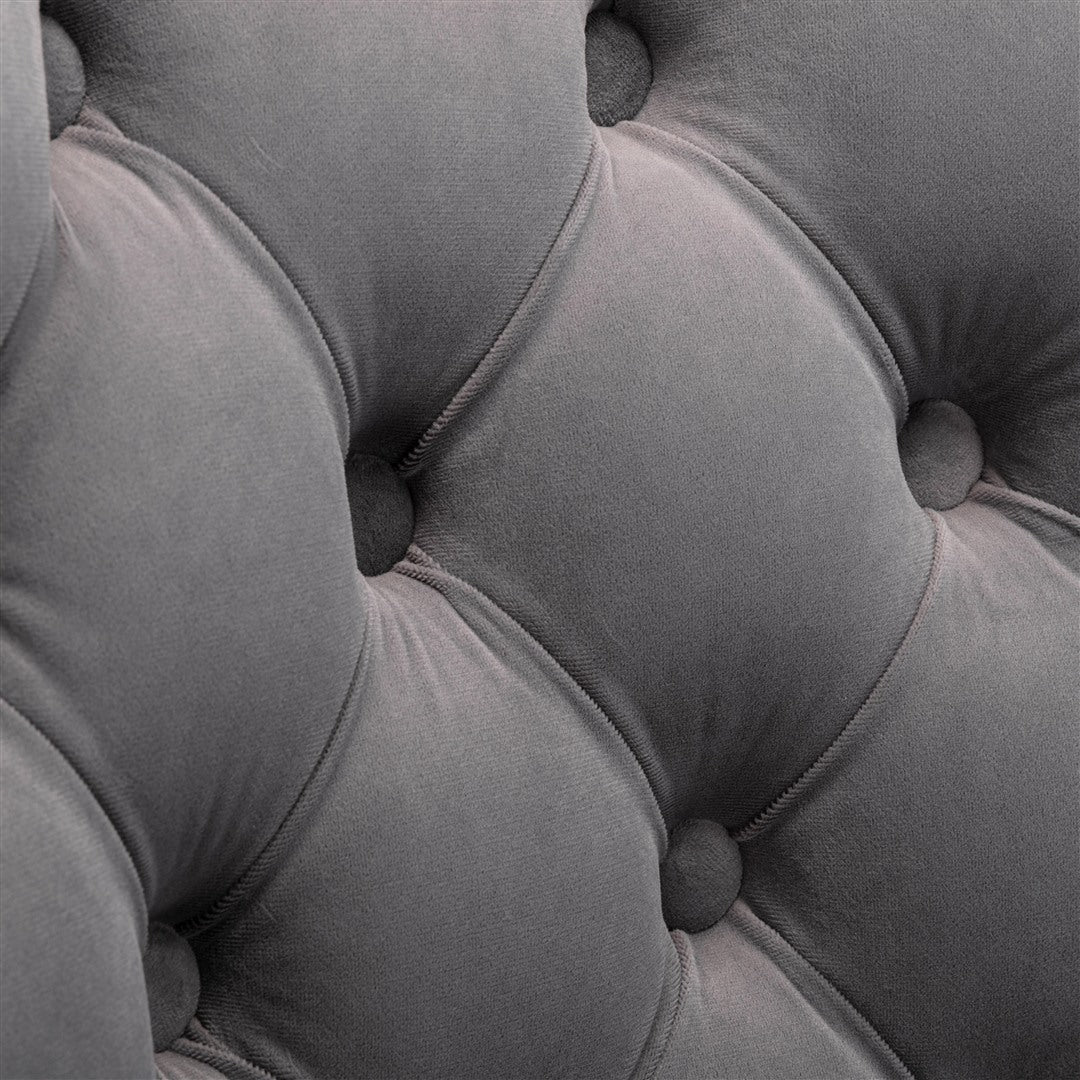 4x Height Adjustable Swivel Bar Stool | Velvet Nailhead Barstool | with Footrest