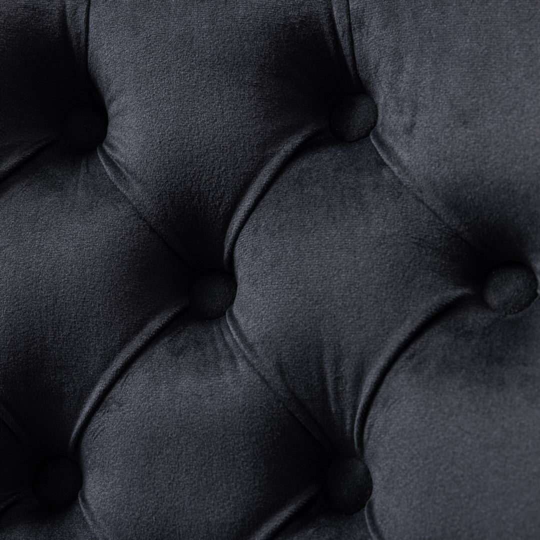 Velvet Home Office Chair | Black