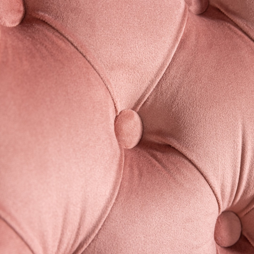 Velvet Home Office Chair | Pink