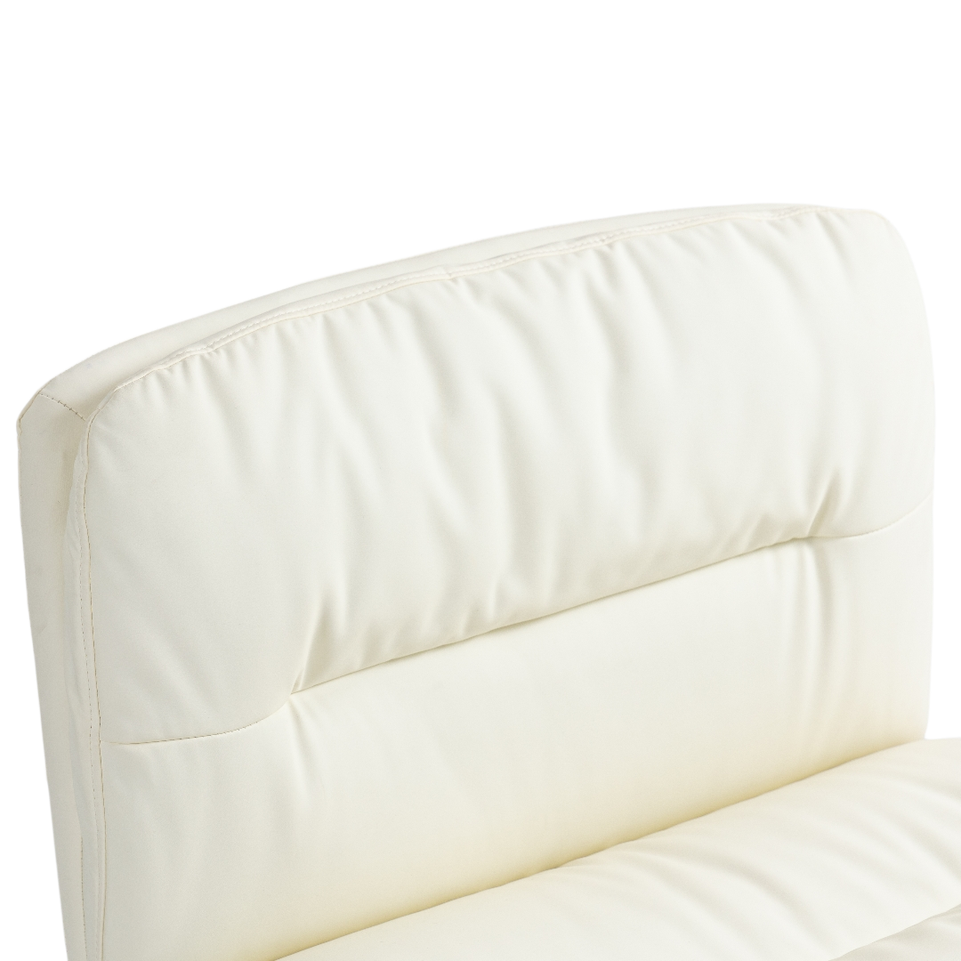 Faux Leather Home Office Chair | Beige