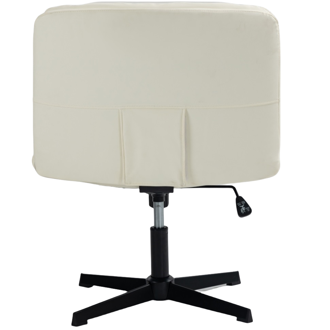 Faux Leather Home Office Chair | Beige