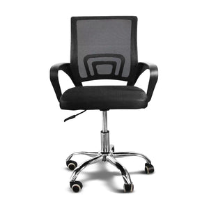 EKKIO Ergonomic Office Chair with Breathable Mesh Design and Lumbar Back Support (Black) EK-OC-104-JF