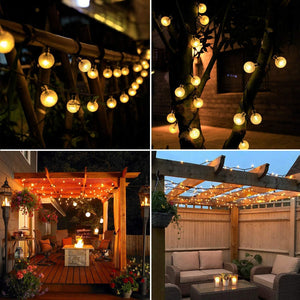 NOVEDEN Solar String Light | 200 Bulbs | Warm Light