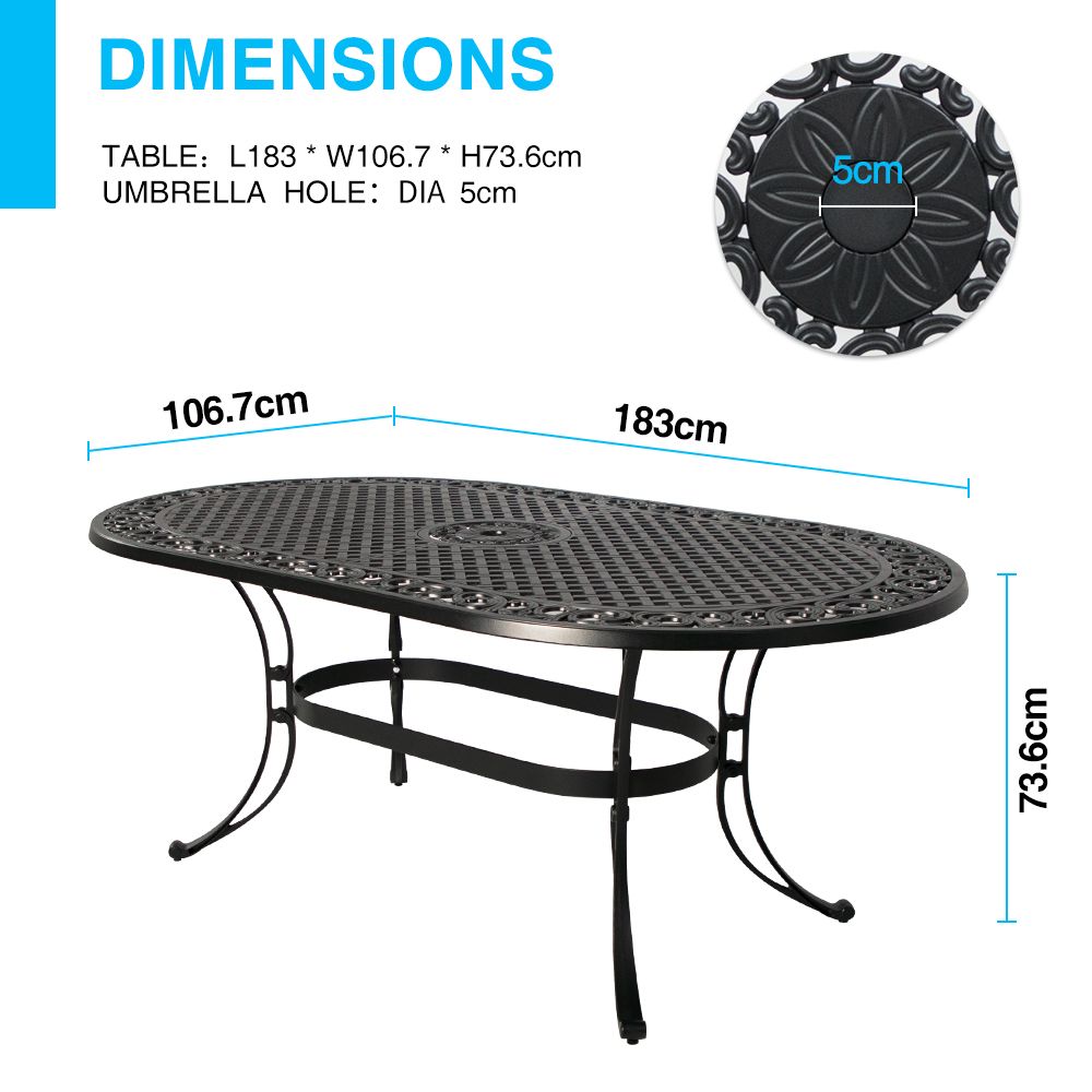 Fiji Oval Dining Table | Modern Design