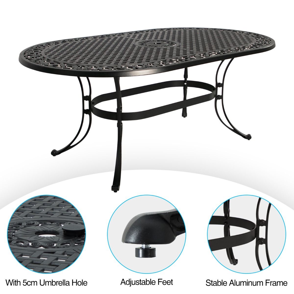Fiji Oval Dining Table | Modern Design