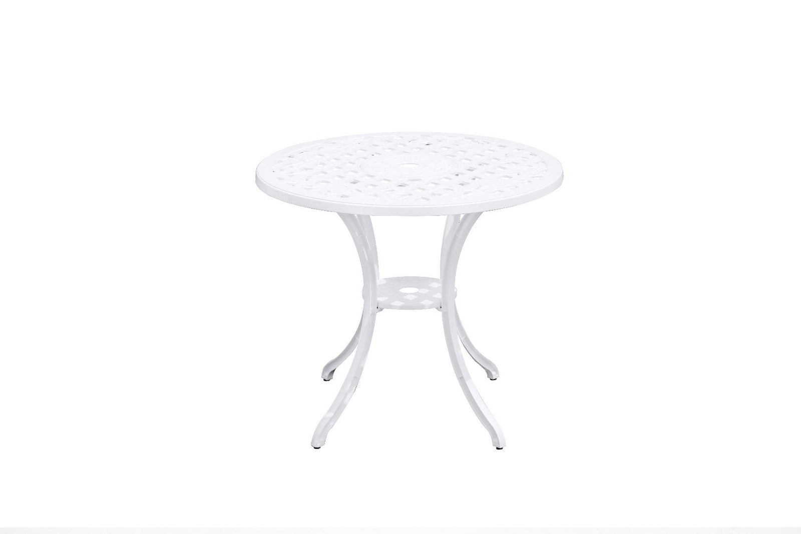 Remy Aluminium Table | White Finish | Stylish Outdoor Dining Table | Weather-Resistant