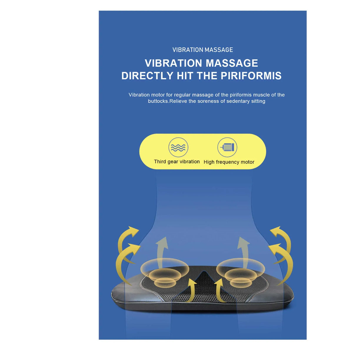 Massage Cushion | Chair Seat Kneading Shiatsu Heat Massage | Portable for Car & Home