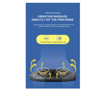 Massage Cushion | Chair Seat Kneading Shiatsu Heat Massage | Portable for Car & Home