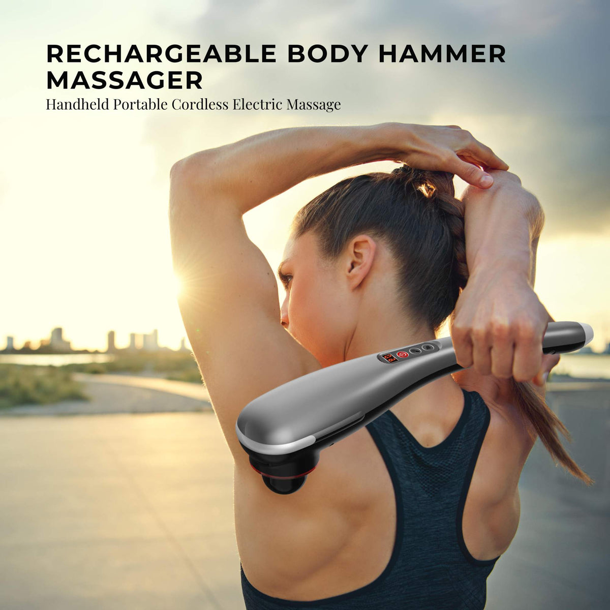 Rechargeable Body Hammer Massager | Handheld Portable Cordless Electric Massager