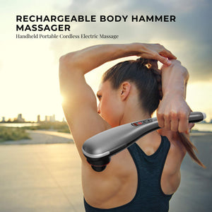 Rechargeable Body Hammer Massager | Handheld Portable Cordless Electric Massager