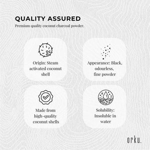 10g Activated Carbon Powder | Coconut Charcoal for Teeth Whitening and Skin Masks