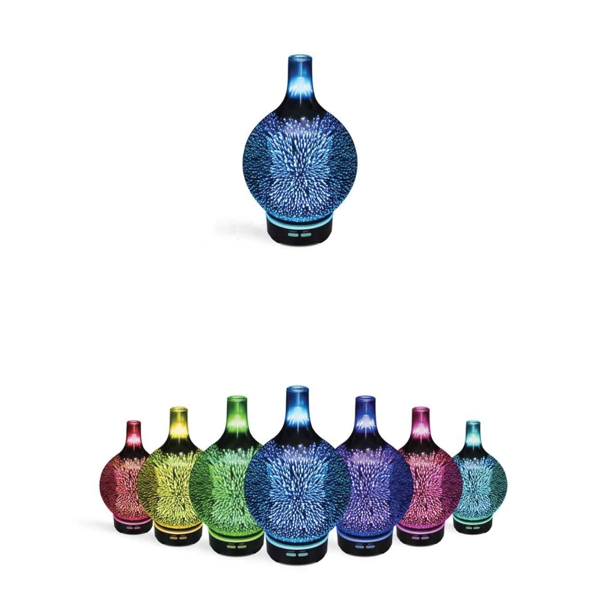 Essential Oil Aroma Diffuser | Mirror | 3D Fireworks | Aromatherapy Mist Humidifier