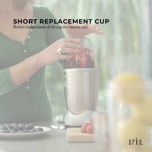 For Nutribullet Small Short Little 18 Oz Cup | Fits 600W & 900W Models | Replacement Part