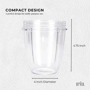 For Nutribullet Small Short Little 18 Oz Cup | Fits 600W & 900W Models | Replacement Part