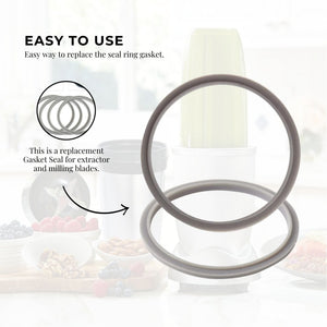 For Nutribullet Short Cup + Extractor Blade + Grey Seal | For 600W & 900W Models