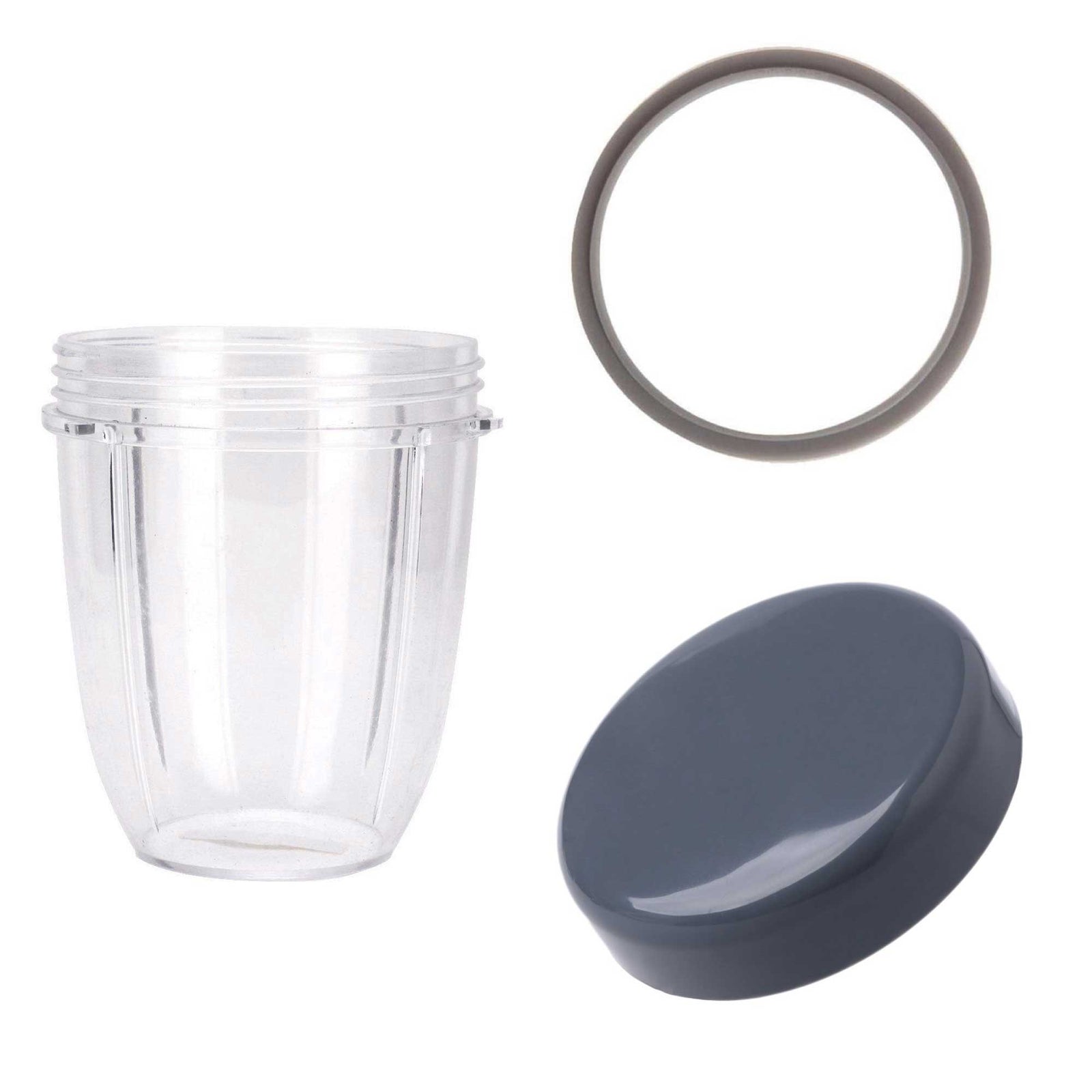 For Nutribullet Short Cup + Stay Fresh Lid + Grey Seal | For 600W & 900W Models