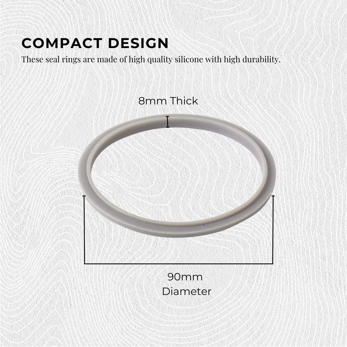 4x For Nutribullet Grey Gasket Seal Ring | Fits 600W, 1200W, 900W New Models
