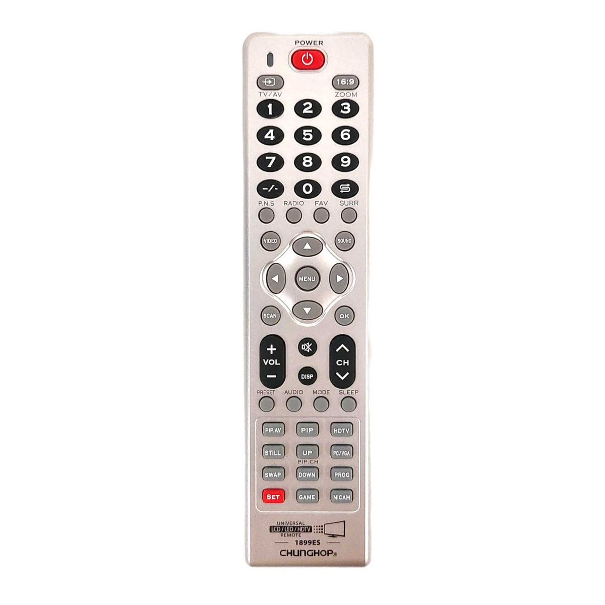 Universal TV Remote Control | Compatible with Gangta, Goldstar, Haihong, Hitachi, Intel | LCD LED HD