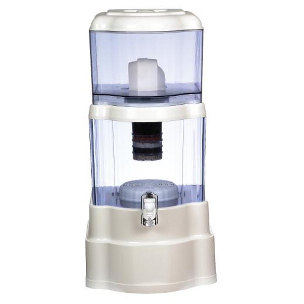 22L Benchtop 8 Stage Water Filter | Ceramic Carbon Mineral Stone Silica Purifier