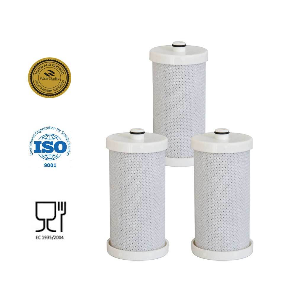3-Pack Fridge Water Filter Cartridges | RWF2300A RFC2300A for Frigidaire WF1CB, Kenmore