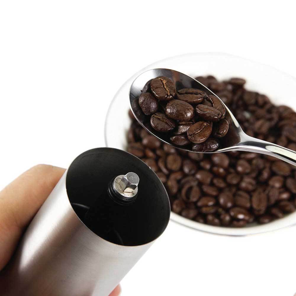 Coffee Bean Grinder | Stainless Steel Ceramic Burr | Manual Hand Crank Nut Mill