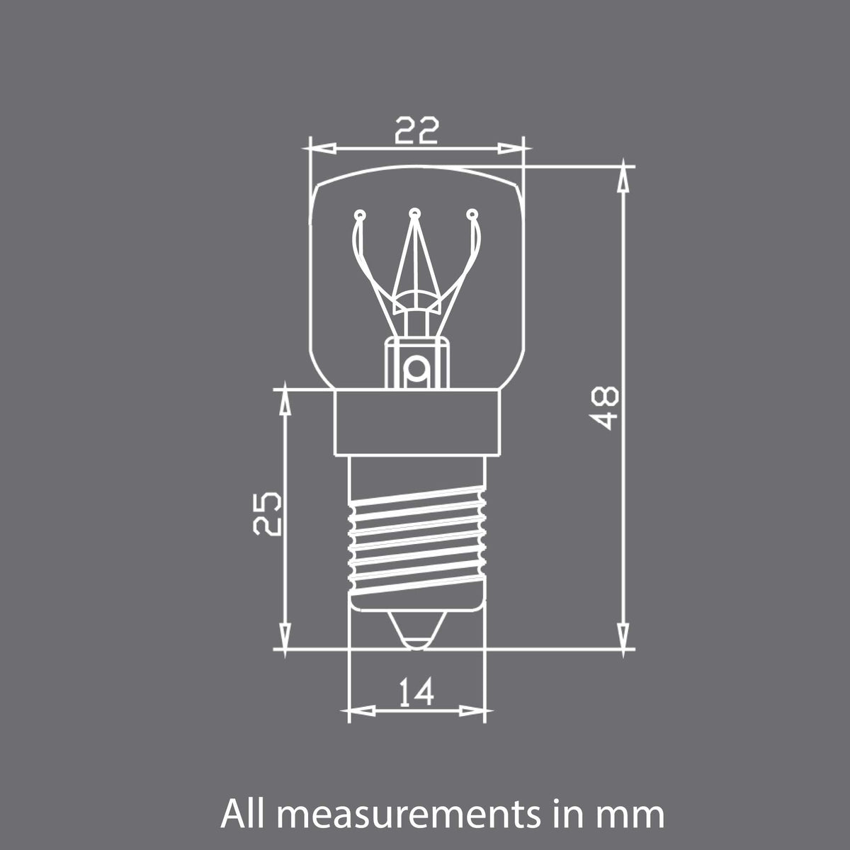 Bulk 10x E14 15W 220V Light Bulbs | Clear Globe for Himalayan Salt Lamps