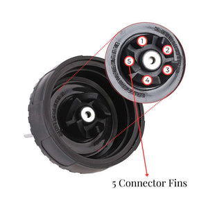 For Nutri Ninja Extractor Blade | 5 Fin Female Connection | Replacement Part
