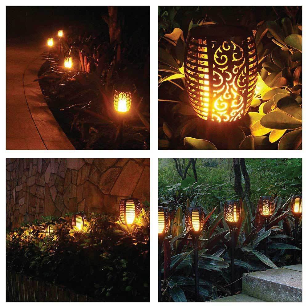 51-LED Solar Torch Garden Light | Outdoor Flame Dancing Flickering Auto Lamp