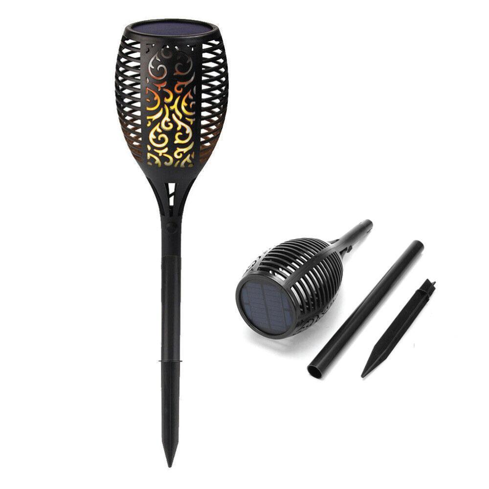 72-LED Solar Torch Garden Light | Outdoor Flame Dancing Flickering Auto Lamp