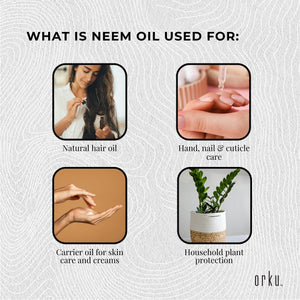 Orku 5L Organic Neem Seed Oil | Debitterised | Cold Pressed Azadirachtin Indica